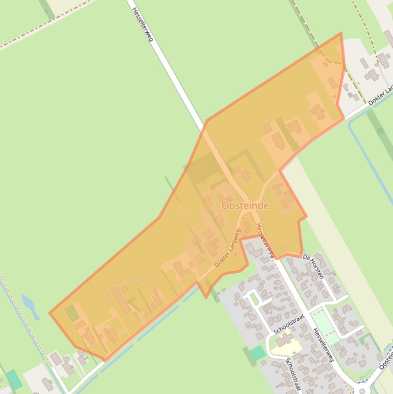 Kaart van postcodegebied 7961NR.