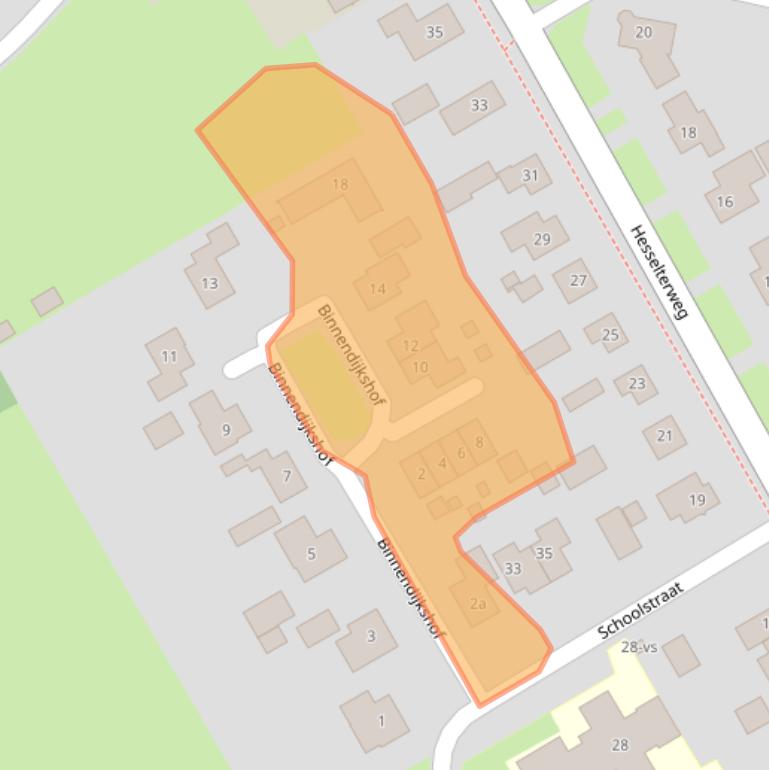 Kaart van postcodegebied 7961NX.