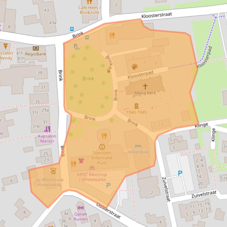 Kaart van postcodegebied 7963AA.