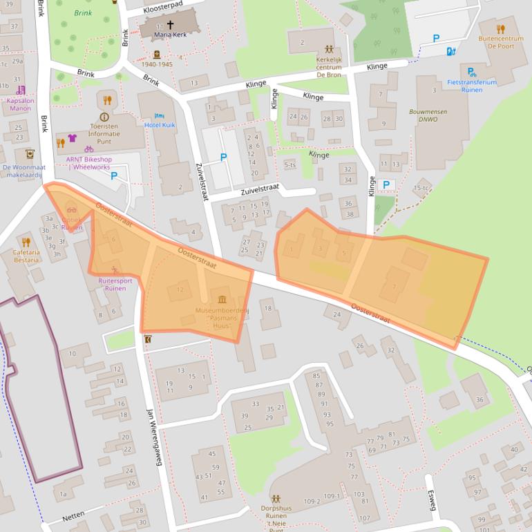Kaart van postcodegebied 7963AC.