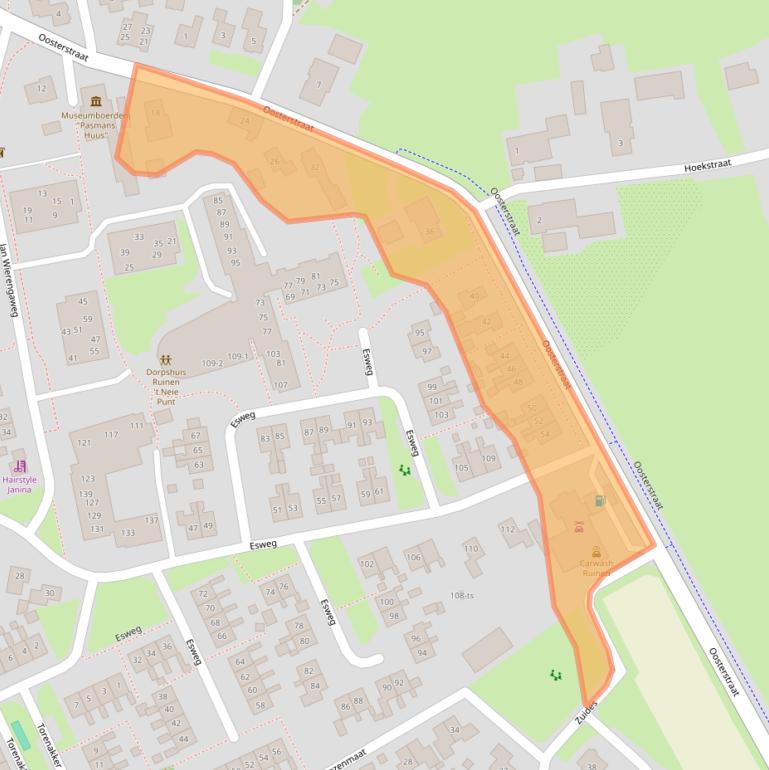 Kaart van postcodegebied 7963AD.