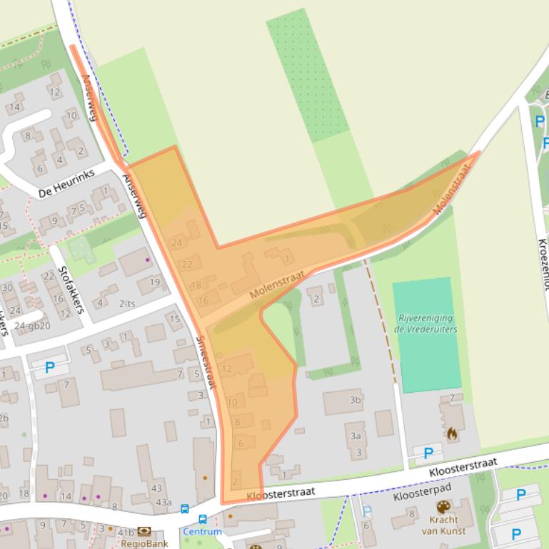 Kaart van postcodegebied 7963AK.