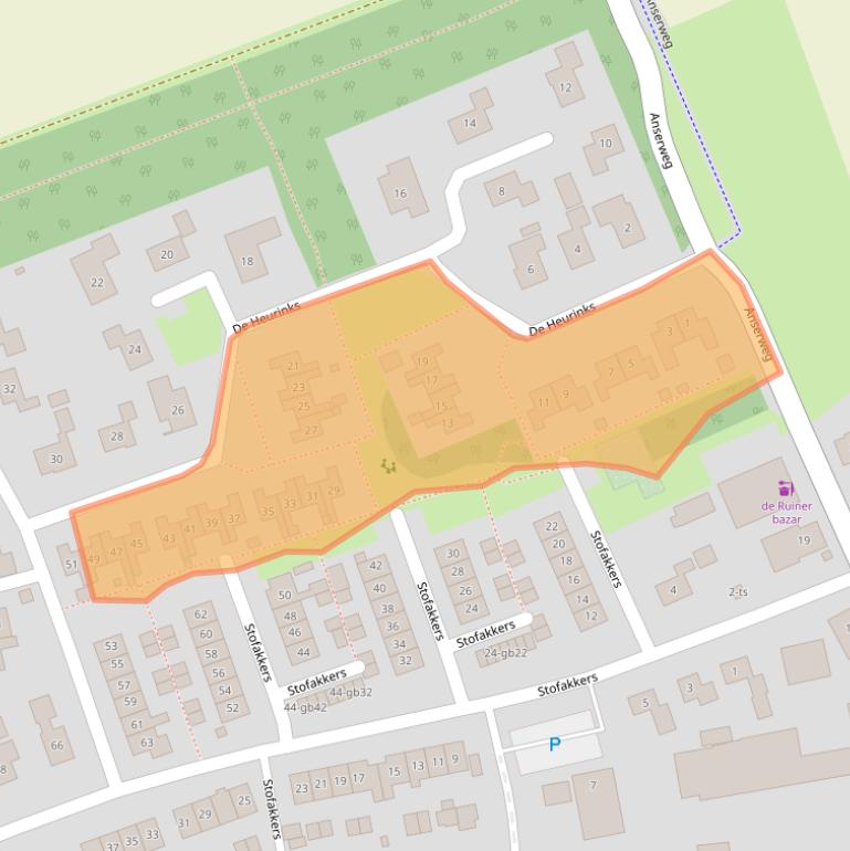 Kaart van postcodegebied 7963AR.