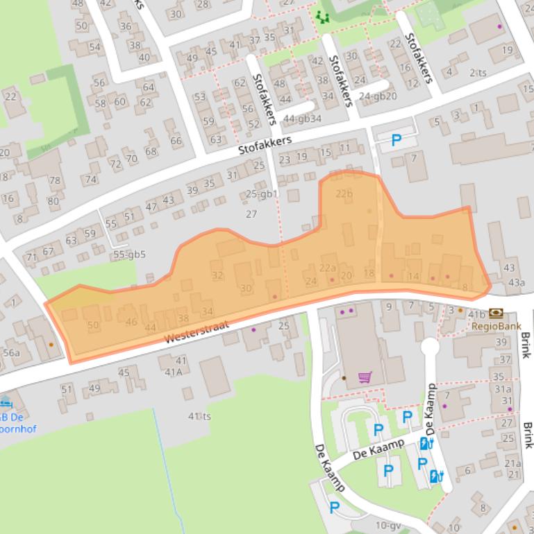 Kaart van postcodegebied 7963BC.