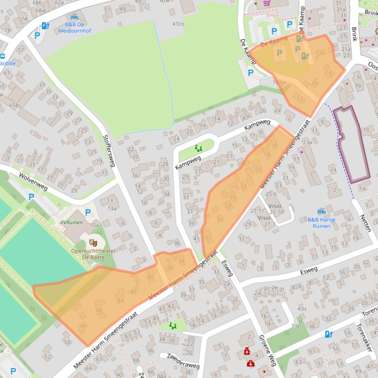 Kaart van postcodegebied 7963BP.