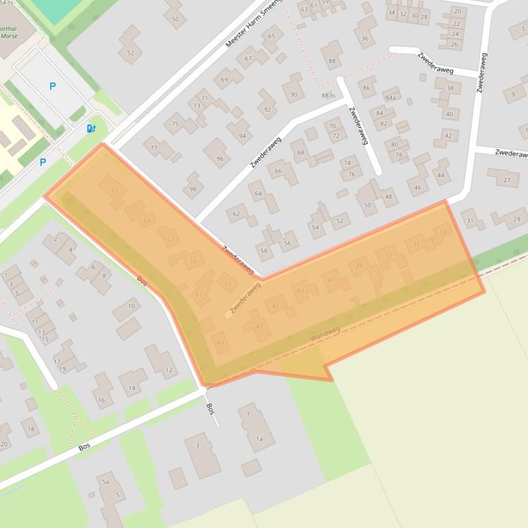 Kaart van postcodegebied 7963BS.