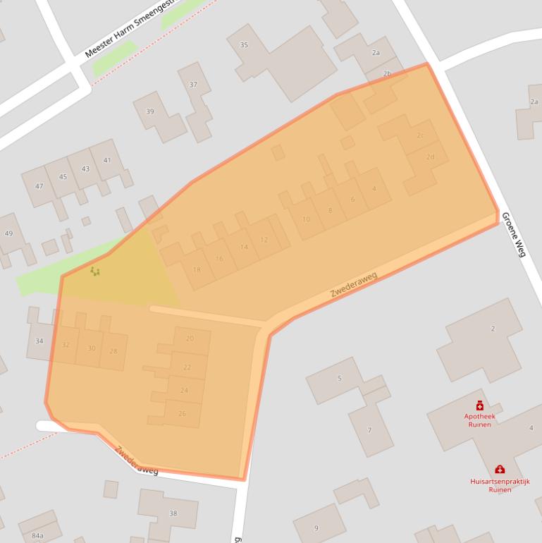 Kaart van postcodegebied 7963BT.