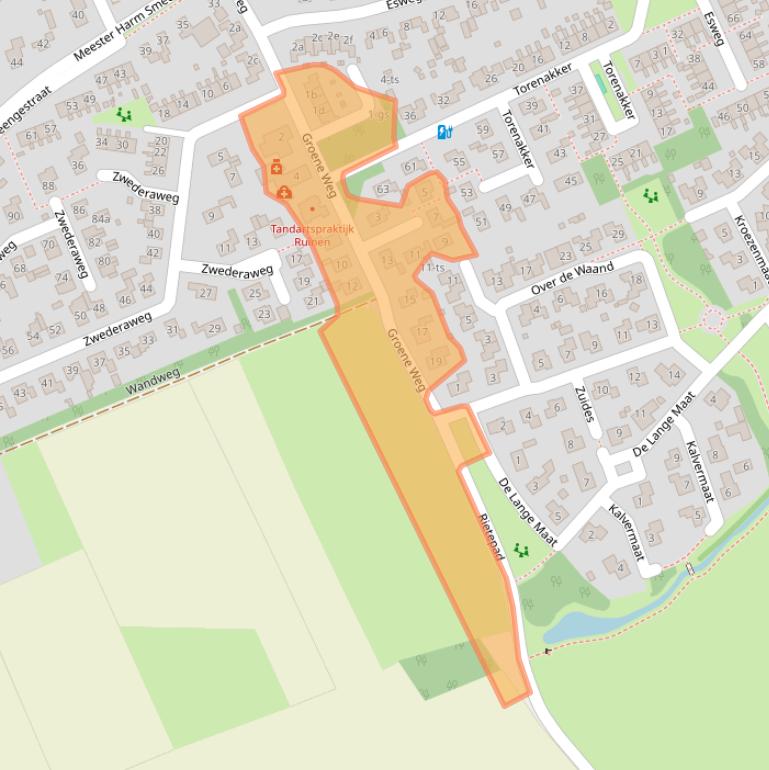 Kaart van postcodegebied 7963BX.