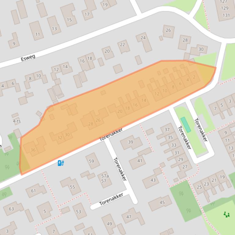 Kaart van postcodegebied 7963CC.