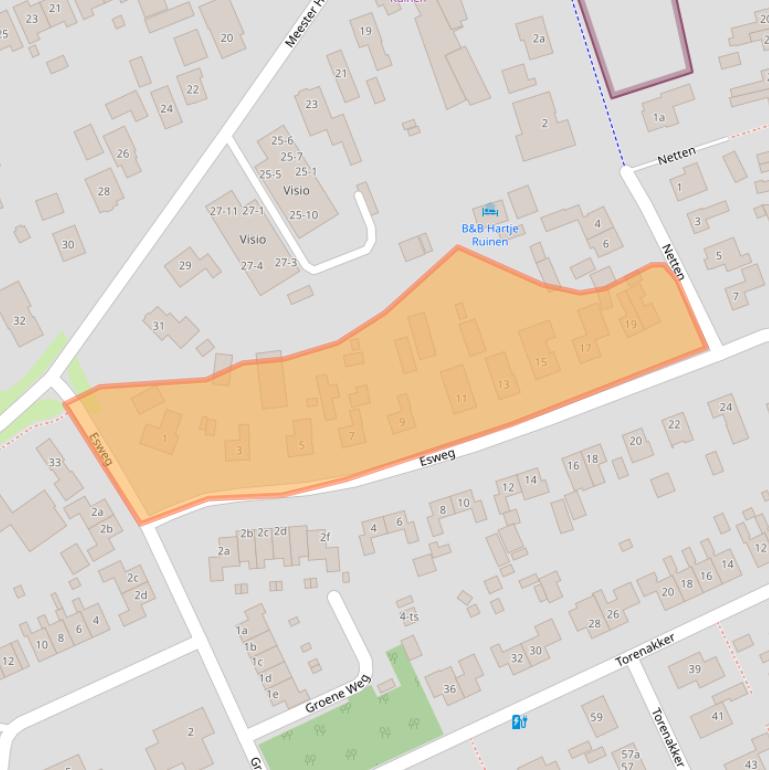 Kaart van postcodegebied 7963CD.