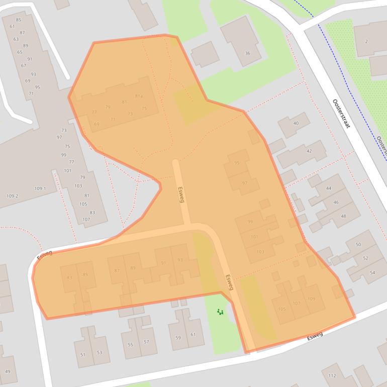 Kaart van postcodegebied 7963CG.