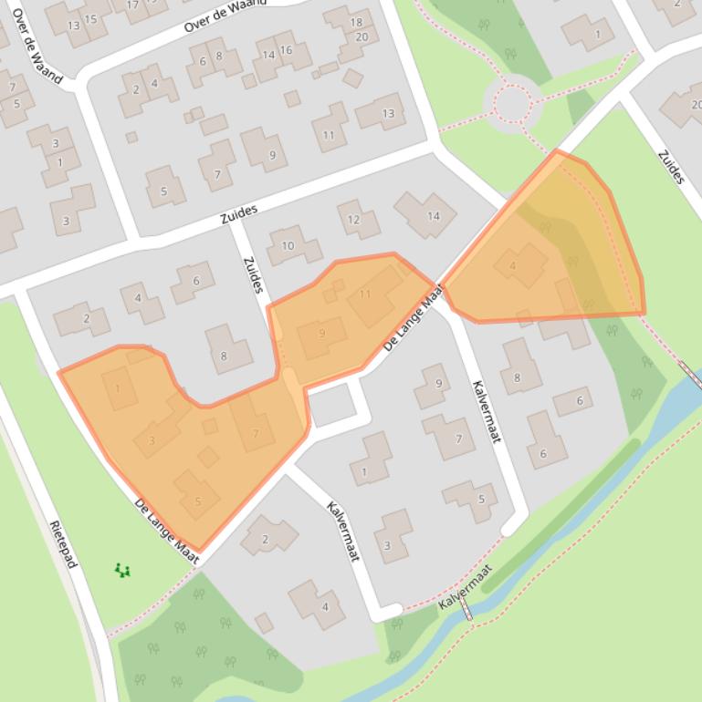 Kaart van postcodegebied 7963CS.