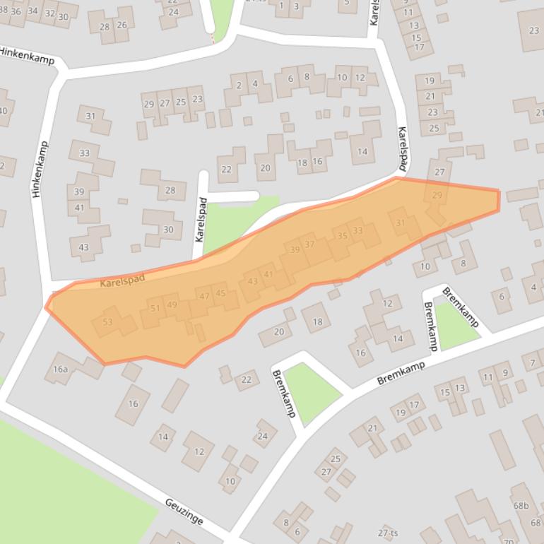 Kaart van postcodegebied 7963DK.