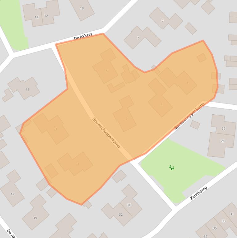 Kaart van postcodegebied 7963EG.