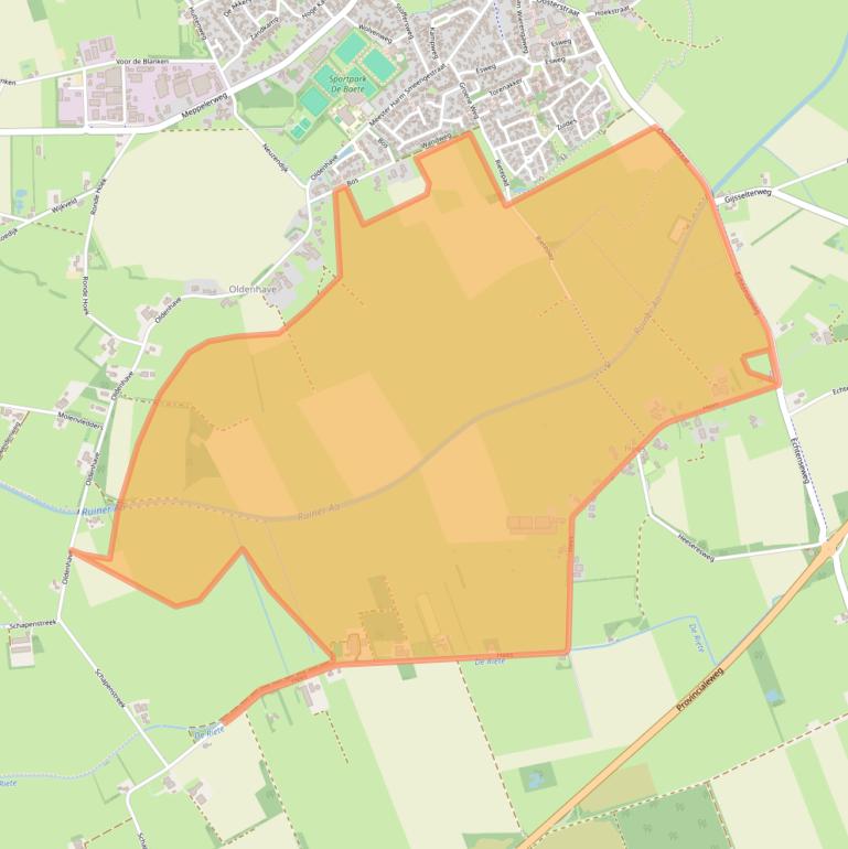 Kaart van postcodegebied 7963PA.