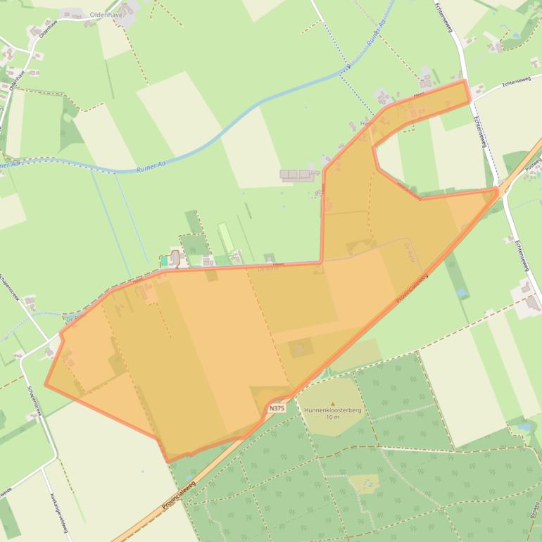 Kaart van postcodegebied 7963PB.