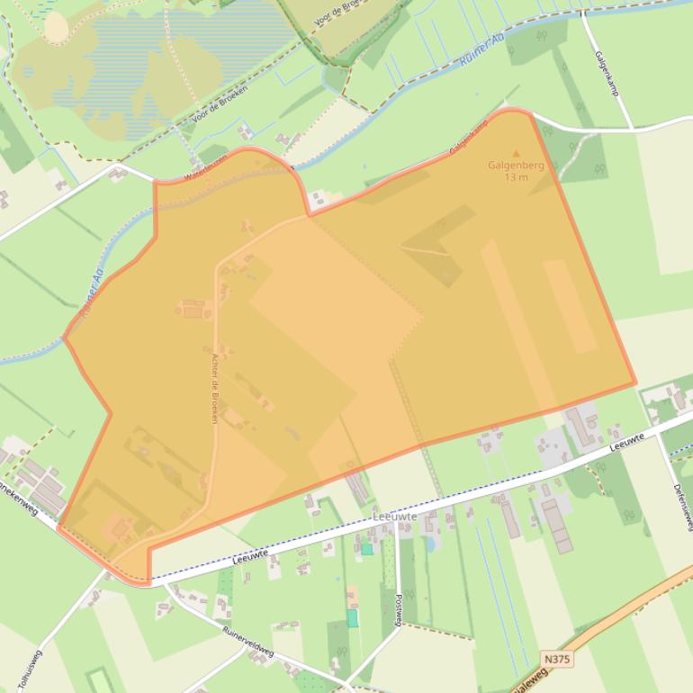 Kaart van postcodegebied 7963PP.