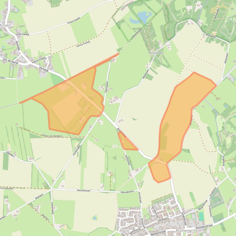 Kaart van postcodegebied 7963RE.