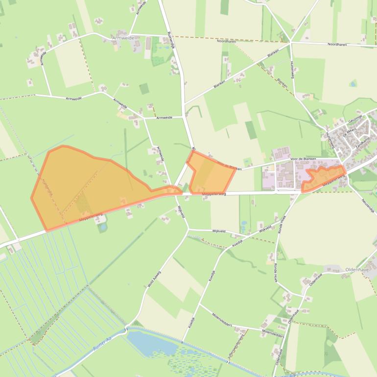 Kaart van postcodegebied 7963RX.