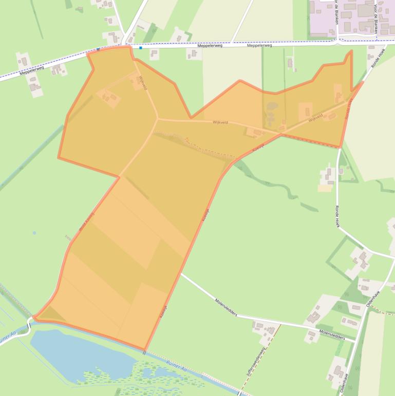 Kaart van postcodegebied 7963SB.