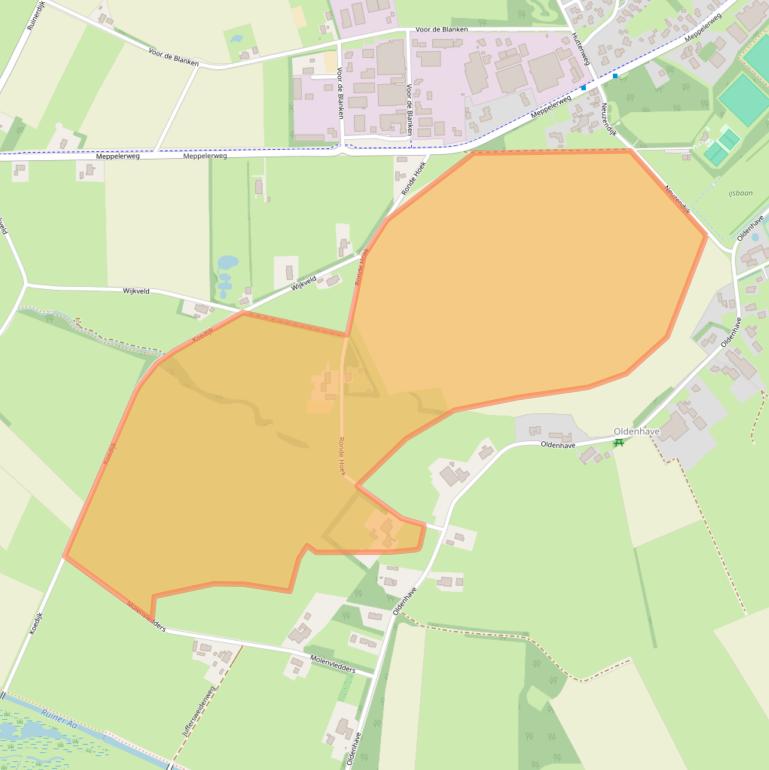 Kaart van postcodegebied 7963SC.