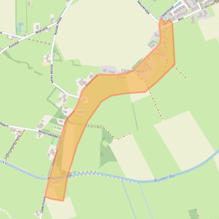 Kaart van postcodegebied 7963SH.