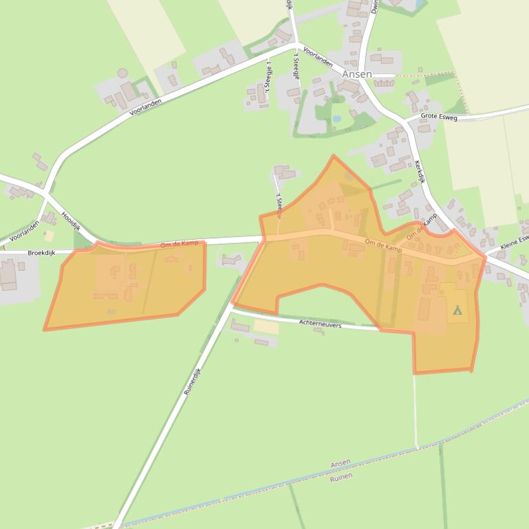 Kaart van postcodegebied 7964KT.