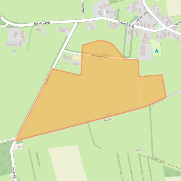 Kaart van postcodegebied 7964KX.