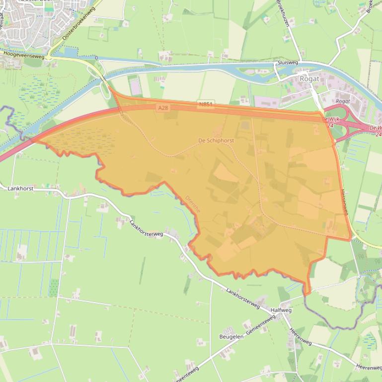 Kaart van postcodegebied 7966.