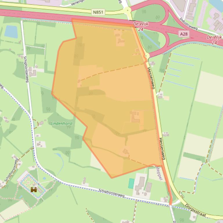 Kaart van postcodegebied 7966AA.