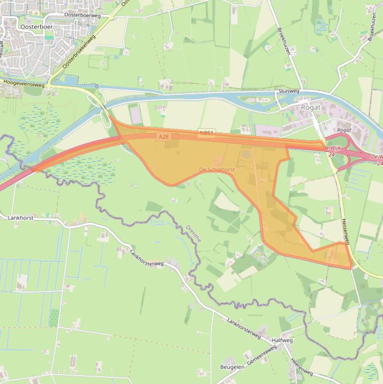 Kaart van postcodegebied 7966AB.