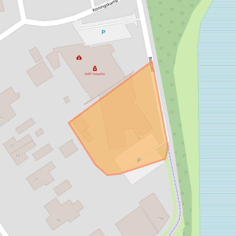 Kaart van postcodegebied 7971AZ.