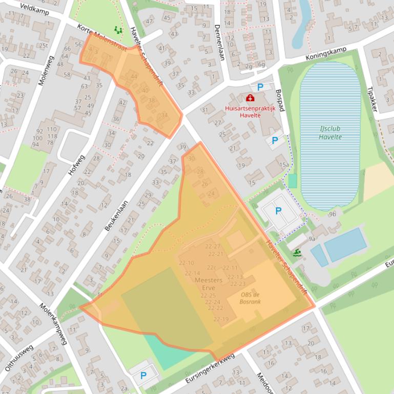 Kaart van postcodegebied 7971BC.