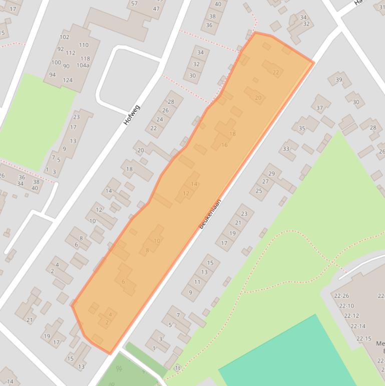 Kaart van postcodegebied 7971BM.