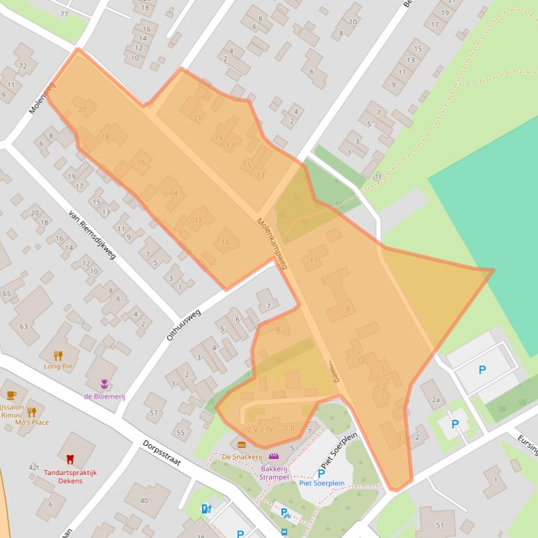 Kaart van postcodegebied 7971BN.