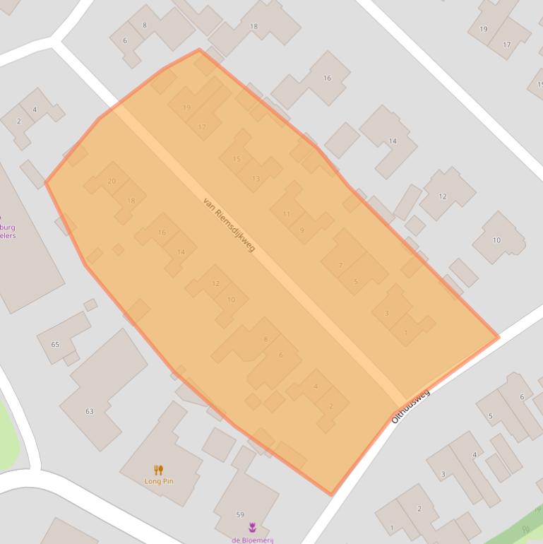 Kaart van postcodegebied 7971BP.