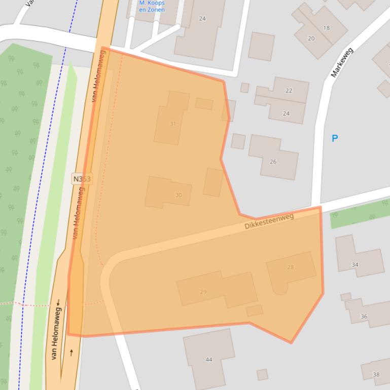 Kaart van postcodegebied 7971CC.