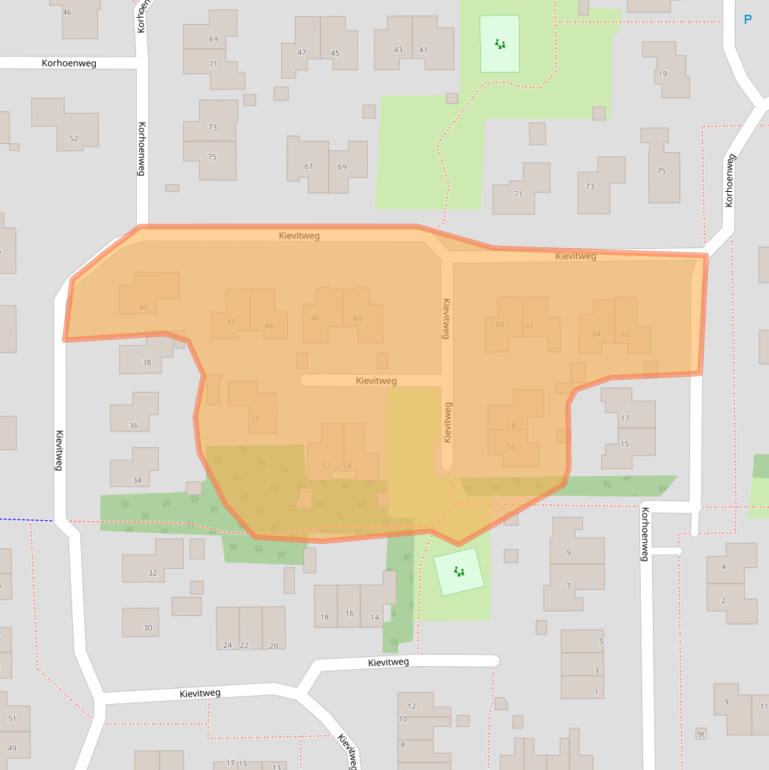 Kaart van postcodegebied 7971DD.