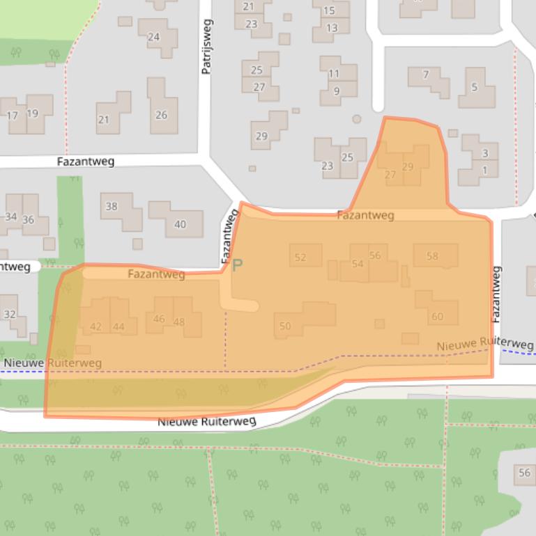 Kaart van postcodegebied 7971DG.