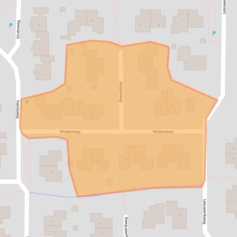 Kaart van postcodegebied 7971DW.