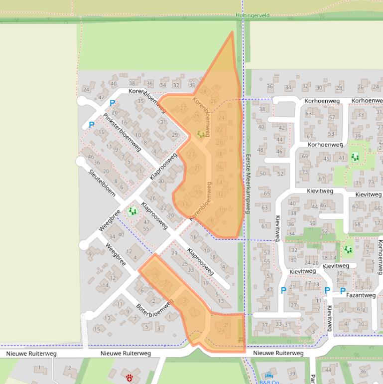 Kaart van postcodegebied 7971EA.