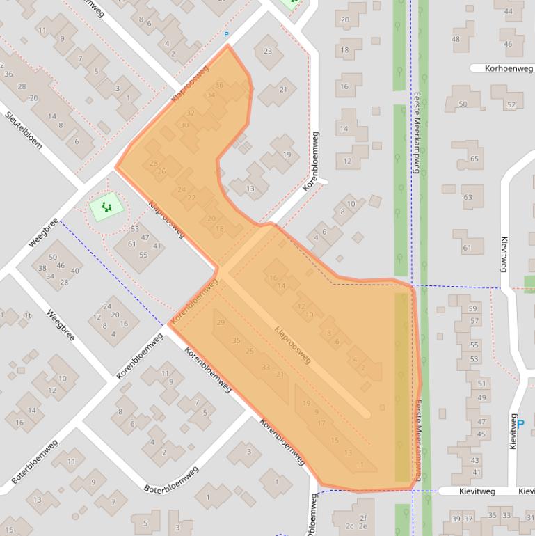 Kaart van postcodegebied 7971ED.