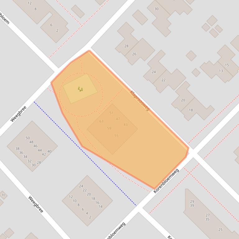 Kaart van postcodegebied 7971EH.