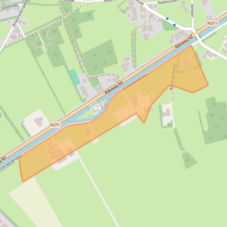 Kaart van postcodegebied 7971PB.