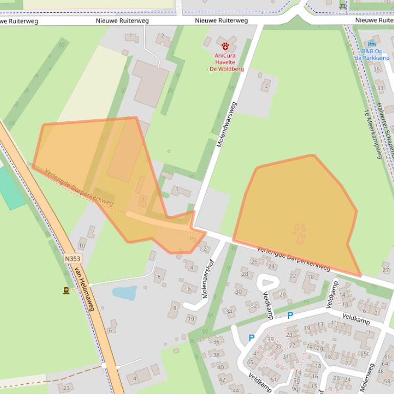 Kaart van postcodegebied 7971PV.