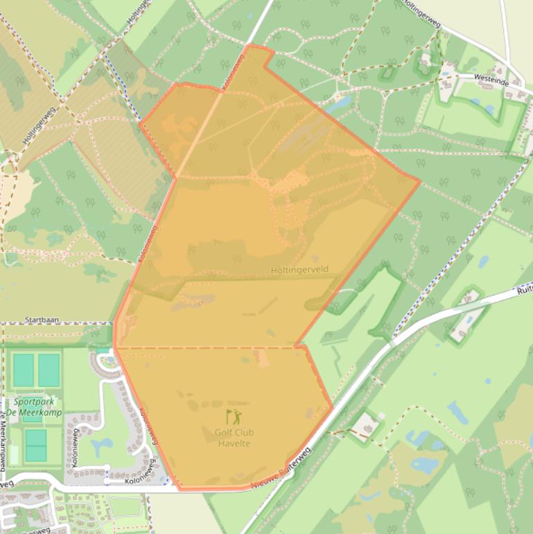 Kaart van postcodegebied 7971RA.