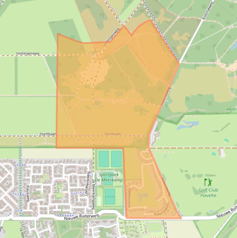 Kaart van postcodegebied 7971RB.