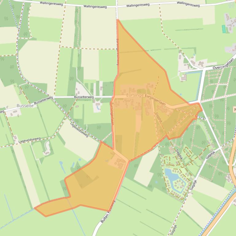 Kaart van postcodegebied 7971RE.