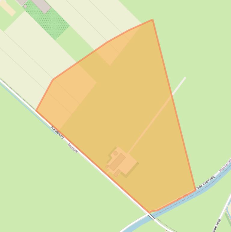 Kaart van postcodegebied 7971RG.