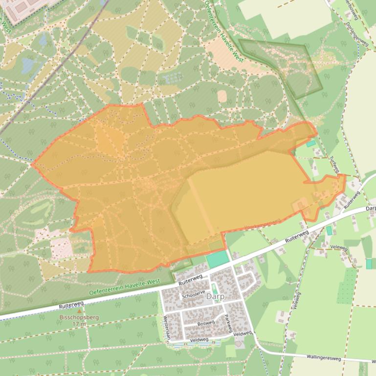 Kaart van postcodegebied 7973JP.